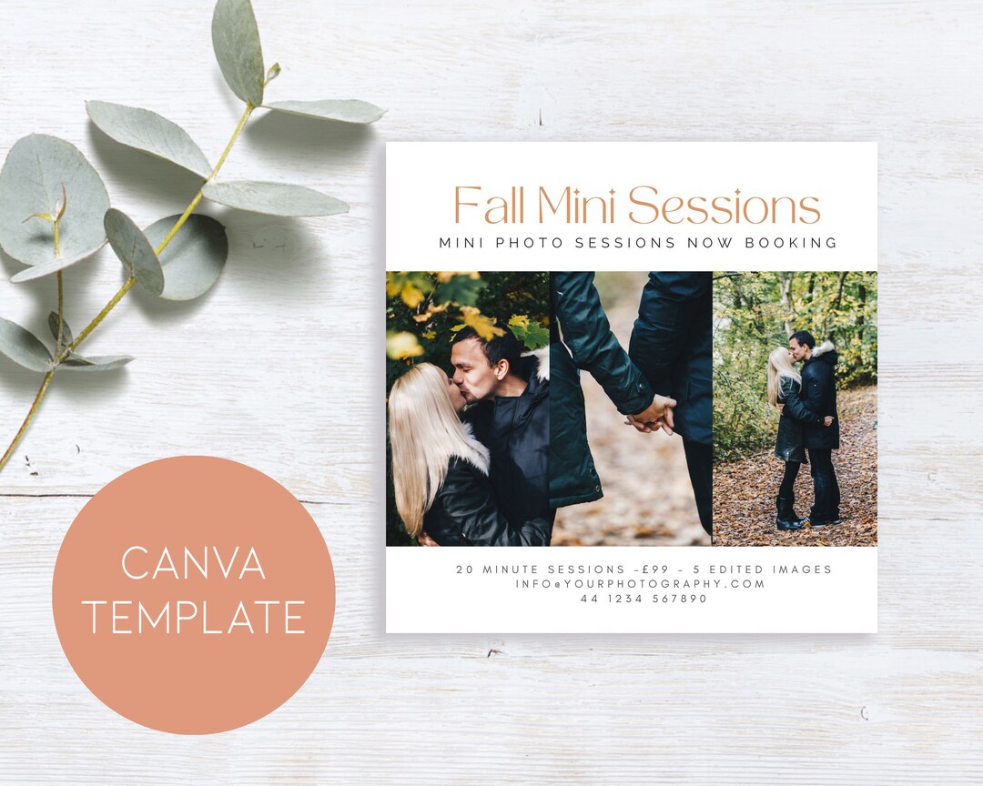 Fall Mini Session Template,autumn Mini Session Template,fall Marketing ...