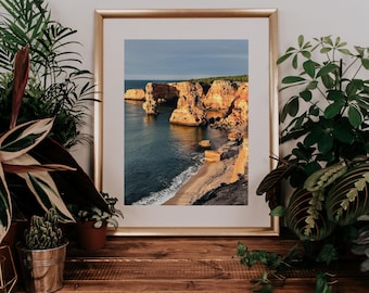 Algarve Portugal Print: Portugal Coastal Travel Poster