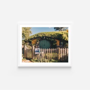 Hobbiton Print,The Shire Print,Lord of the Ring Gift,Hobbiton Art,Lord of the Rings Print