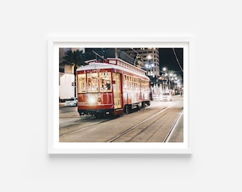 New Orleans Streetcar-fotografitryck: Hahnemühle Fine Art Paper