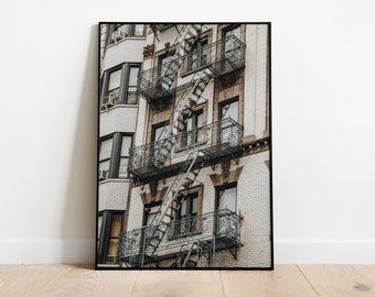 Impresión de Nueva York, Arte mural de Nueva York, Fotografía callejera, Póster de viaje de Nueva York