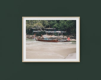 Koh Samui Print,Beach Boat Print,Thailand Print,Thailand Photography,Thailand Wall Art,Thailand Beach Print,Bangkok Print