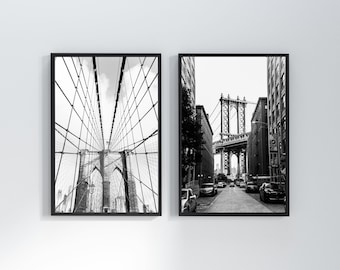 New York Print Set,New York Print,New York Photography,New York Black and White,Posters and Prints,Wall Art,Travel Prints,Set of 2 Prints