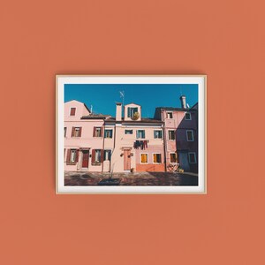 Burano Print,Burano Photography,Wall Art,Italy Photography Prints,Venice Photography,Pink House Print,Italian Laundry Print