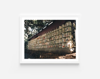 Impression de photographie du sanctuaire Meiji à Tokyo : art du temple japonais