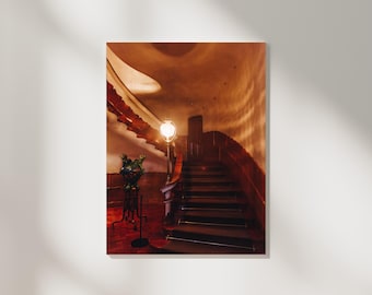 Escalera de la Casa Batlló, Lámina de Antoni Gaudí, Lámina de Barcelona, España, Regalos españoles, Lámina de arquitectura