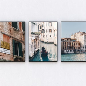 Set of 3 Italy Print,Italy Gallery Wall,Italy Travel Gifts,Venice Italy Print,Venice Photography,Home Decor,Posters and Prints