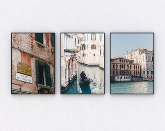 Set of 3 Italy Print,Italy Gallery Wall,Italy Travel Gifts,Venice Italy Print,Venice Photography,Home Decor,Posters and Prints