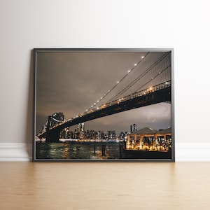 New York Skyline Print,New York City,New York City Skyline,New York City At Night,New York Photography,New York Landscape,New York Wall Art