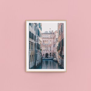 Venice Print,Venice Canal,Pink Italy Print,Venice Poster,Venice Gift,Venice Wall Art