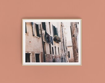 Foto lavanderia, stampa Venezia, poster Venezia, stampe strade europee, stampa Italia, poster Italia