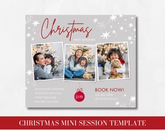 Christmas Mini Session Template,Holiday Mini Session Template,Christmas Mini Template,Holiday Mini Session Template,Canva Template