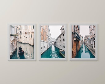 Italy Set of 3 Prints,Venice Print Set,Venice Wall Art,Venice Photography,Italy Wall Art,Travel Prints