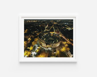 Impresión de Roma, Impresión del Coliseo, Arte mural de Roma, Roma, Italia, Arte mural de Italia, Impresiones de Italia, Regalos de Italia, Impresiones de viajes
