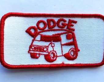 Original VTG Dodge Plymouth Approved Service Round Embroidered Uniform Patch EUC 