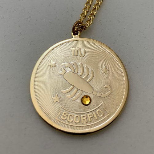 Scorpio Zodiac Necklace VINTAGE Unused 