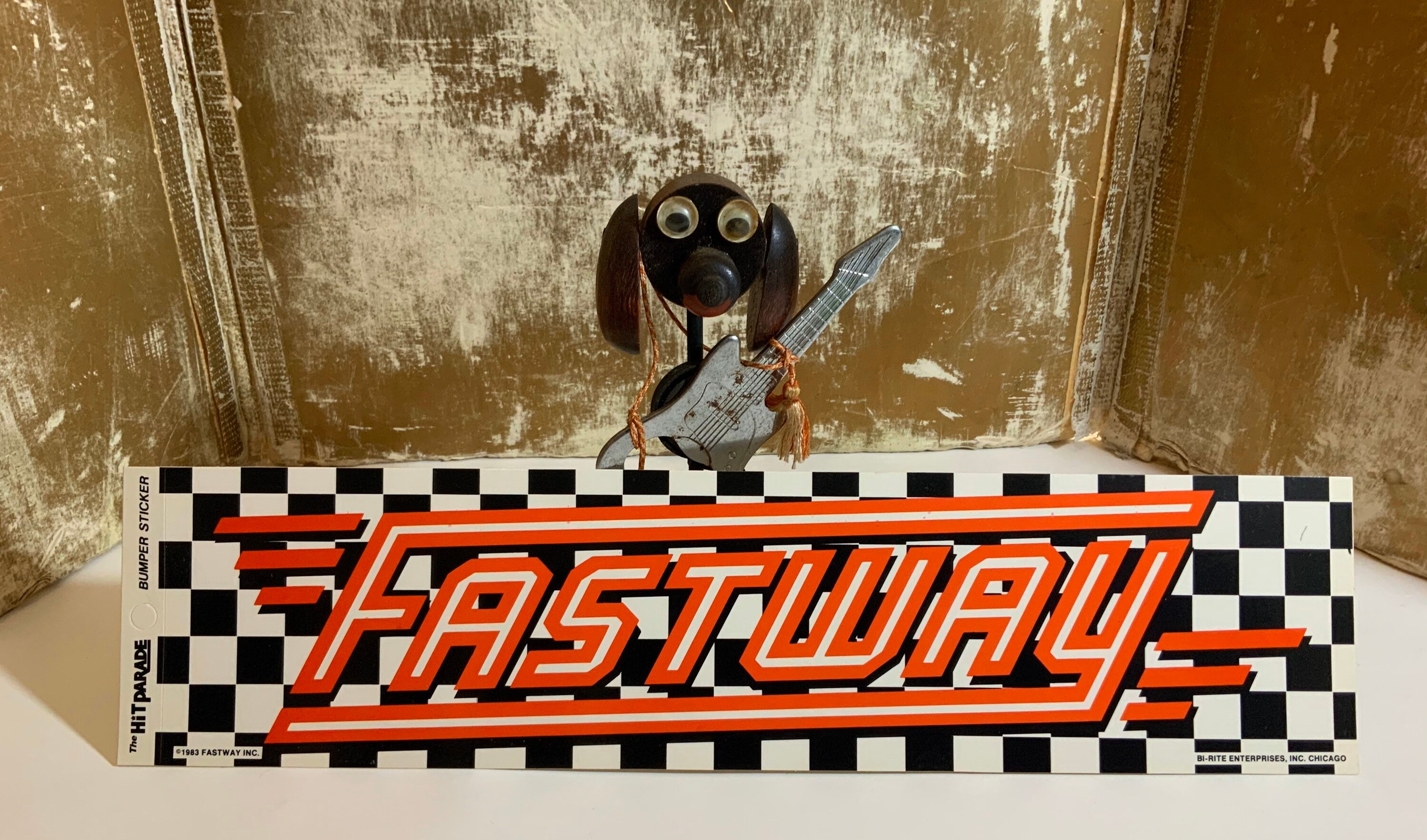 Vintage 80s Fastway Band Bumper Sticker Original Decal Rock Etsy