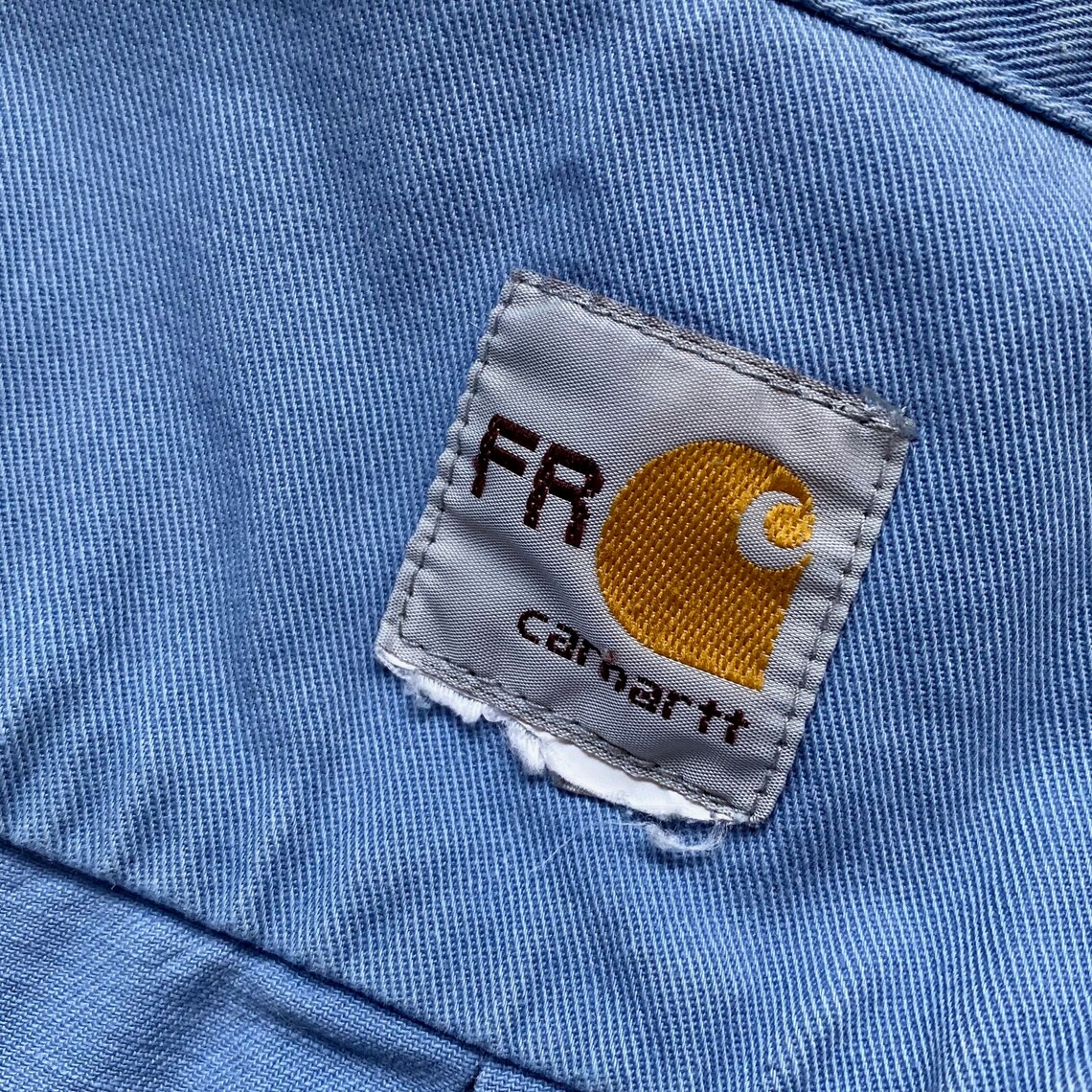 Carhartt Vintage Workshirt // Blue // Size XL // Oversized FIt | Etsy