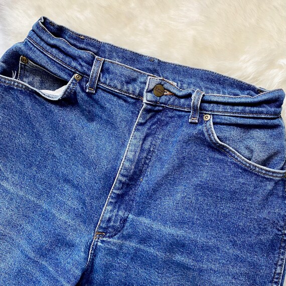 Vintage LL Bean Jeans // Medium Blue // Distresse… - image 2