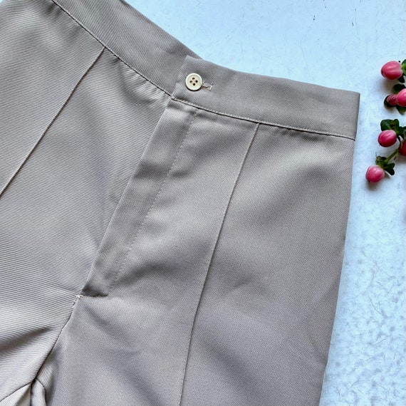 Tan Happy Legs Trousers // Vintage 70s // Wide Le… - image 2