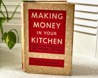 Vintage Book // Making Money in Your Kitchen // Helen Stone Hovey // Mid Century Modern // 1953