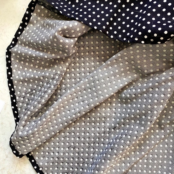 Polka Dot Pendleton Skirt // Button Front // Midi… - image 7