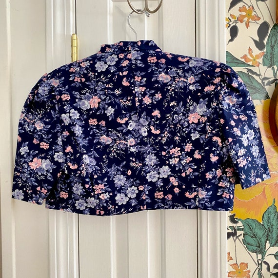 Cropped Laura Ashley Jacket // Floral Dress Toppe… - image 2