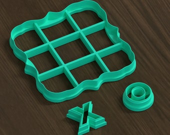 Tic Tac Toe Cookie Cutter Set