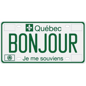 Replica Quebec Electric Vehicle License Plates