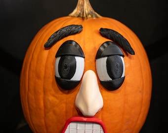 Mr Pumpkin Head Pumpkin Decorating Accessories - Scared Set