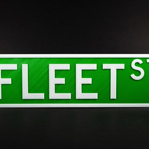 Réplicas personalizadas de letreros de calles