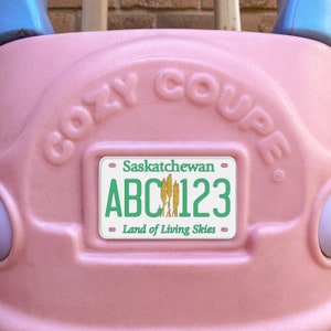 Saskatchewan Cozy Coupé-registreringsskylt