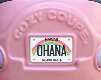 Hawaii Cozy Coupe License Plate