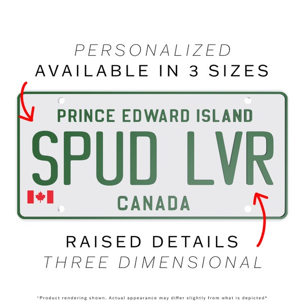 Replica Prince Edward Island (PEI) License Plates