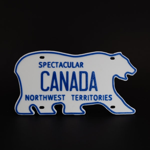Mini Northwest Territories License Plates