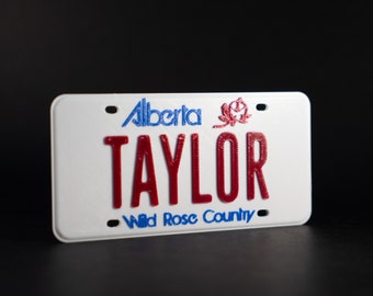 Mini Alberta License Plate