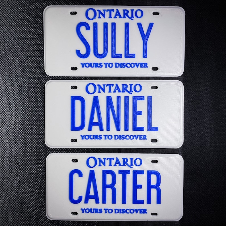 Mini Ontario License Plates Etsy Canada