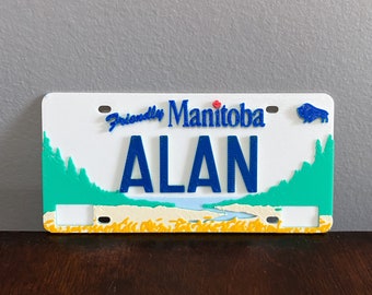 Mini Manitoba License Plates