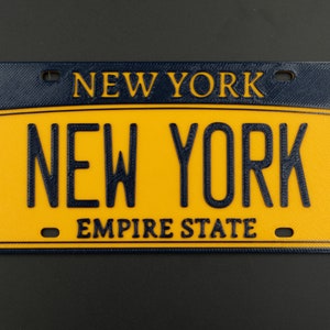 Personalized Mini New York License Plate