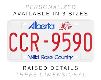 Replica Alberta License Plates