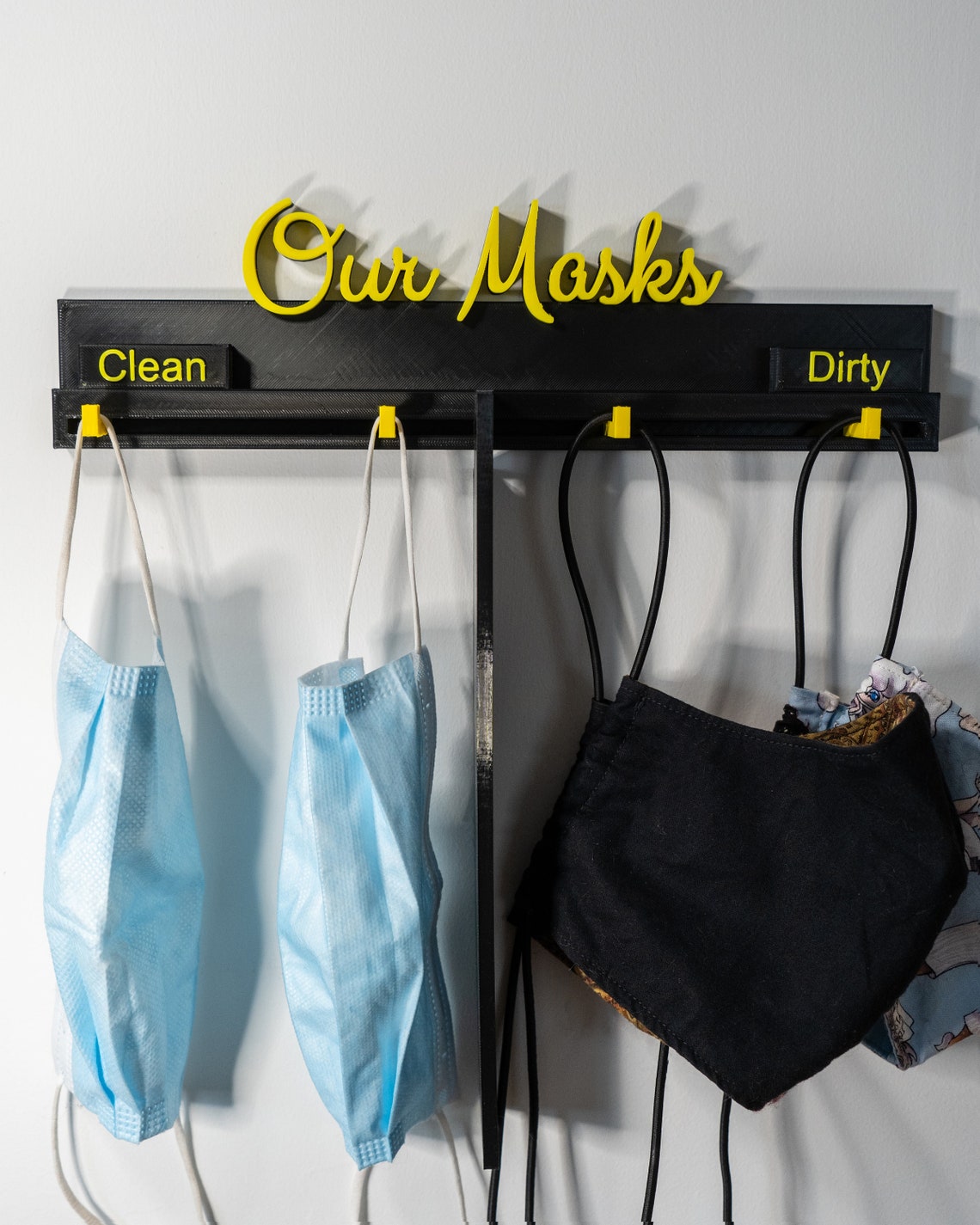 The Ultimate Mask Rack Modular Personalized & Customizable Etsy