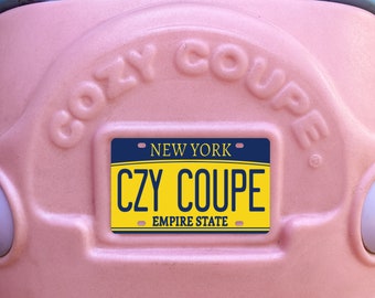 New York Cozy Coupe License Plate