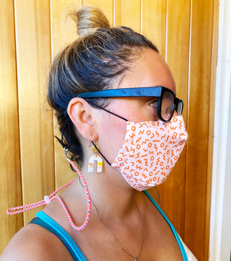 Adult Face Mask Lanyard Face Mask Tether Kids Mask Lanyard Etsy