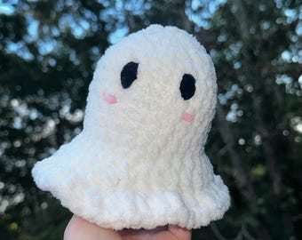 Beginner ghost crochet pattern- Cute amigurumi ghost - Amigurumi Halloween pattern - Ghost plush amigurumi pattern - Ghost plushie crochet