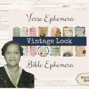 KJV Bible Verse Ephemera: Printable Prayer Journal (Digital Download)