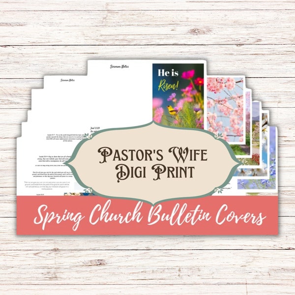 Church Bulletins, Digital Spring Bulletin Covers, Printable Bulletin Covers, Spring Church Bulletin Graphics,