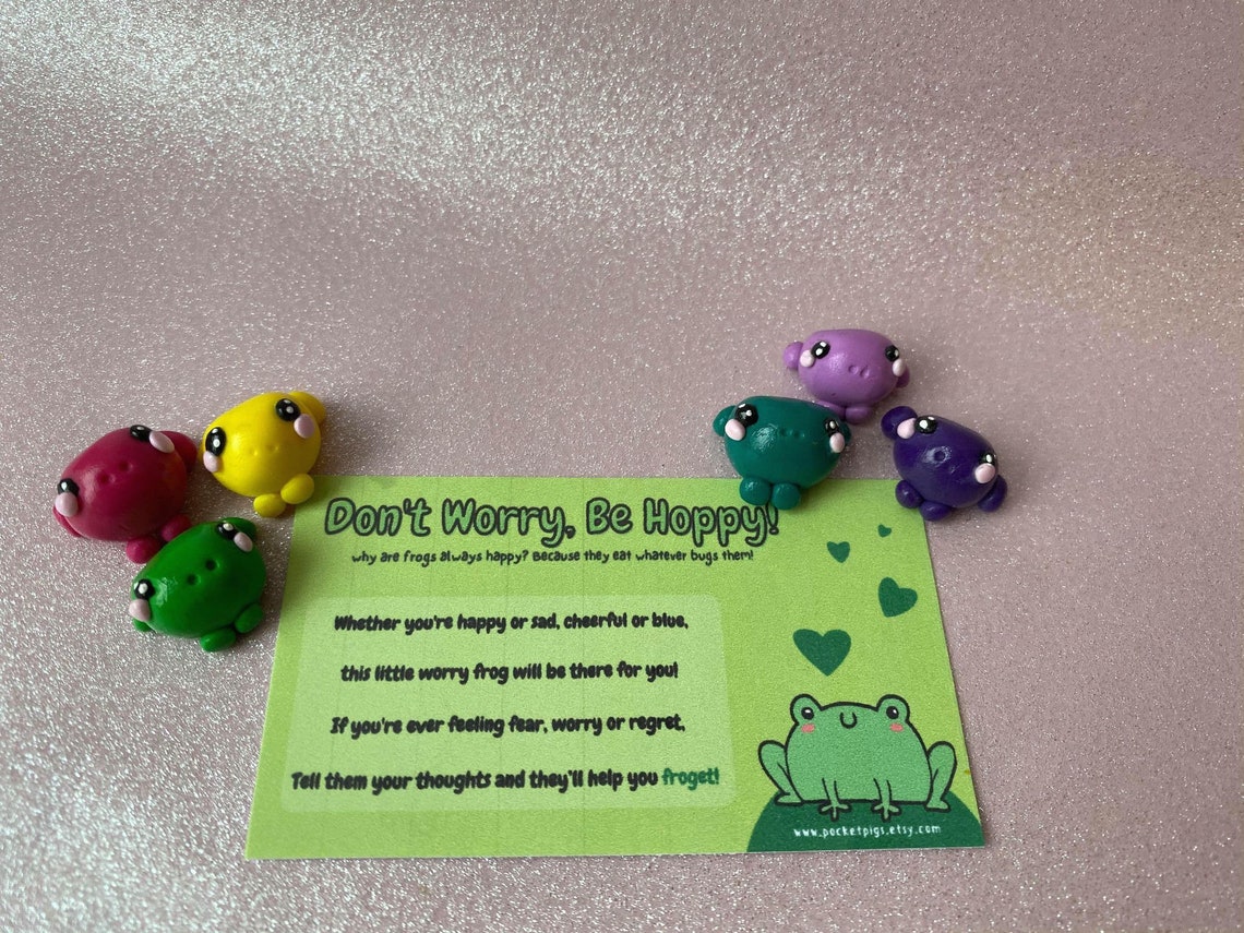 POSITIVE FROGS frog worry pet positivity gift send a hug Etsy POSITIVE FROGS frog worry pet positivity gift send a hug Etsy