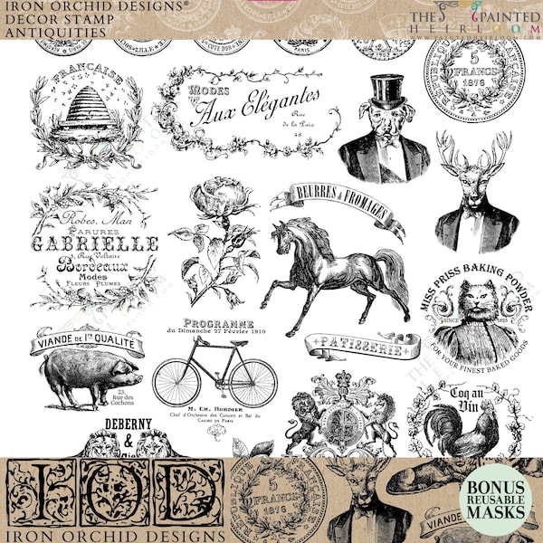Antiquities Stamp by IOD - Iron Orchid Designs - Spring 2023 Release