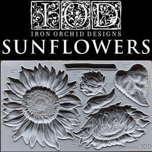 Sunflowers Decor Mould by IOD - Iron Orchid Designs