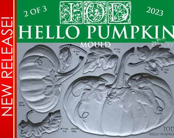 Hello Pumpkin Mould (2023 Limited Release) by IOD - Iron Orchid Designs